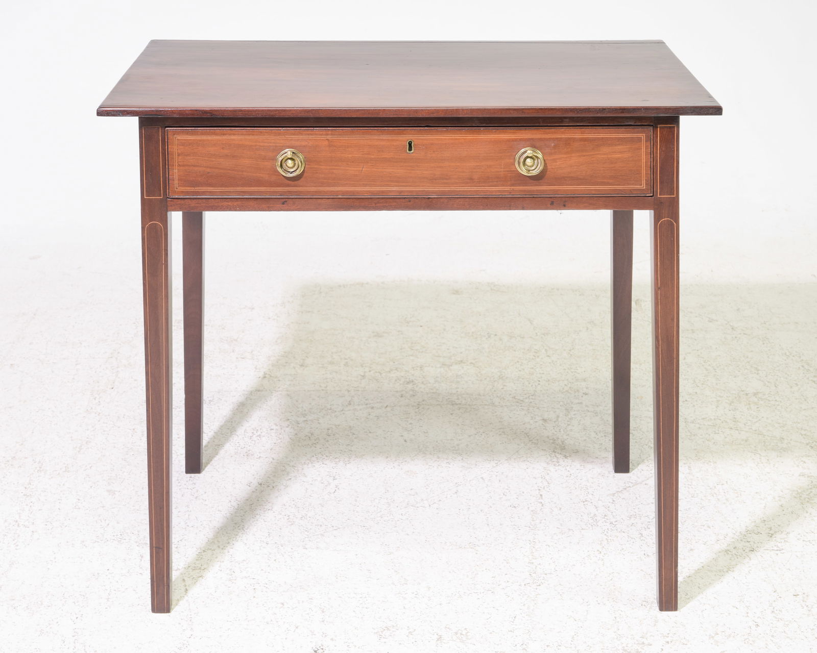 English Mahogany Single Drawer Hall Table (1 of 5)