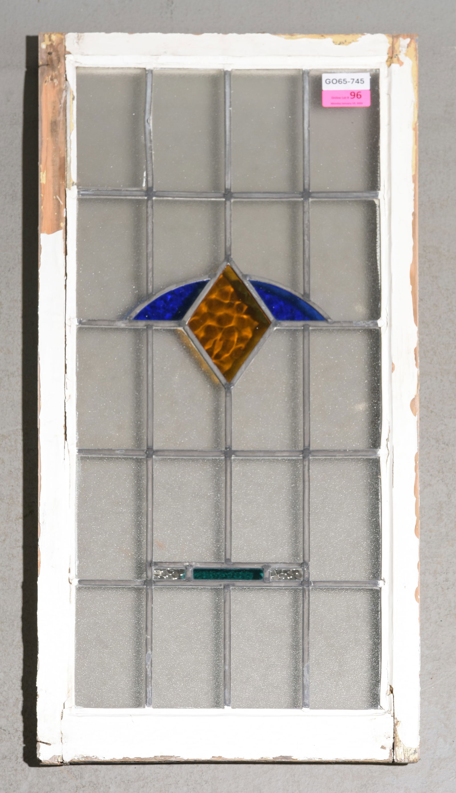 British Large Stained Leaded Glass Window #1 (1 of 3)