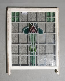British Large Stained Leaded Glass Window #4