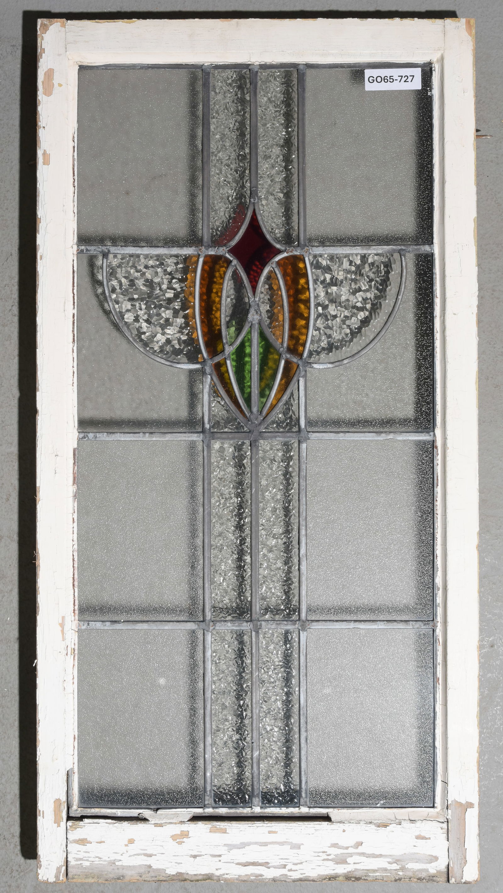 British Large Stained Leaded Glass Window #6 (1 of 2)