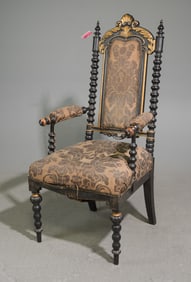 Victorian Style Bobbin Turned Arm Chair