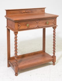 Jacobean Oak Barley Twist Hall Table