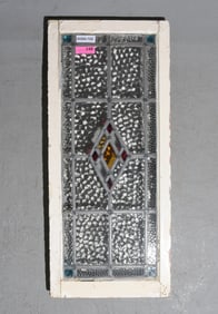 British Large Stained Leaded Glass Window