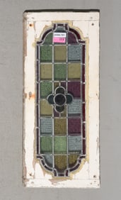 British Stained Leaded Glass Window