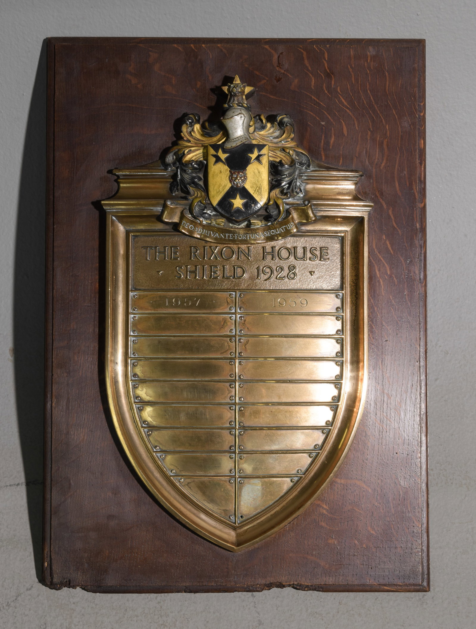 "The Rixon House Shield" Plaque: "The Rixon House Shield" Plaque - 26 in tall x 18 x 2