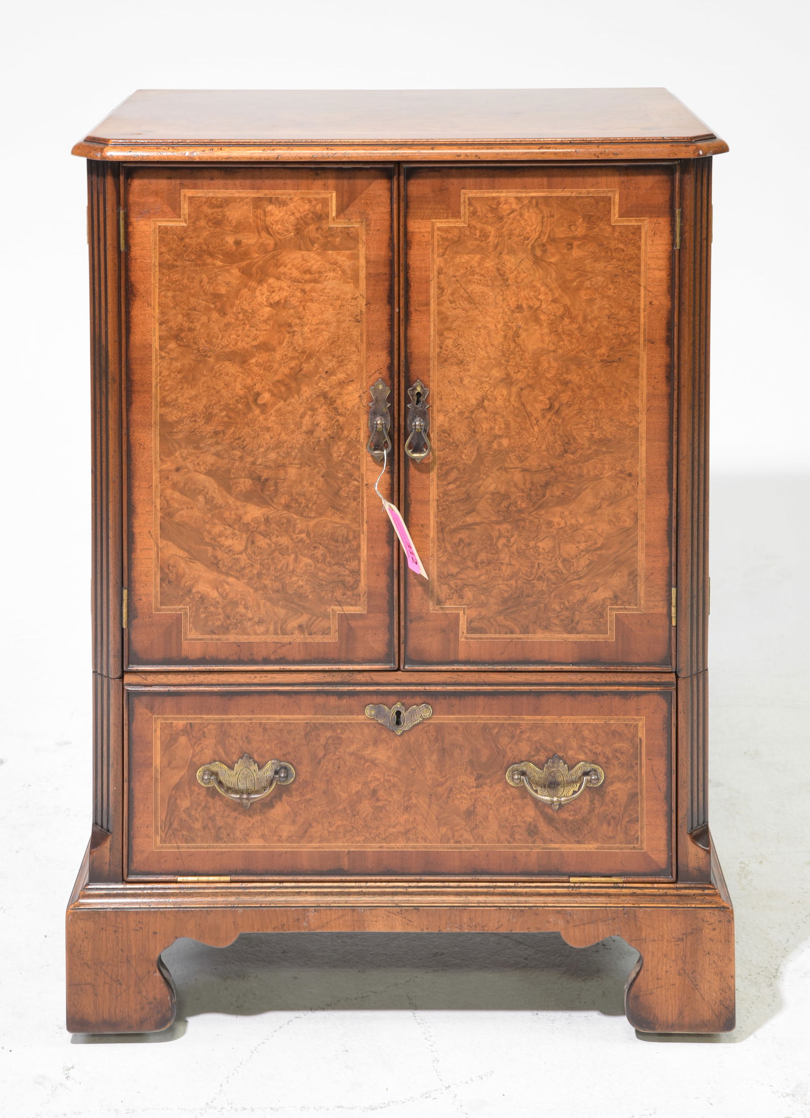 British Walnut 2 Door Cabinet: British Walnut 2 Door Cabinet - 35 in tall x 25 x 18