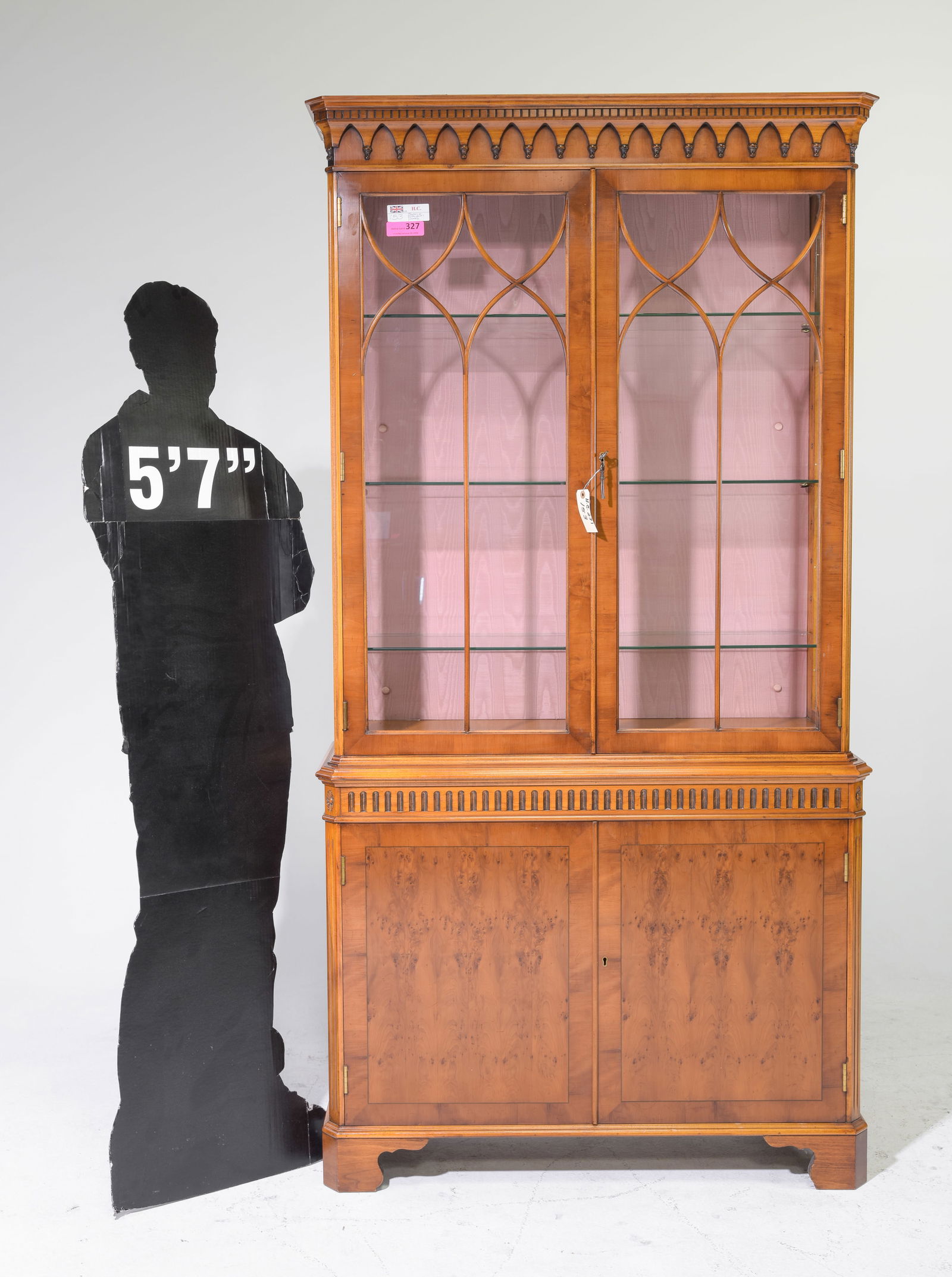 British Mahogany Showcase / China Cabinet (1 of 3)