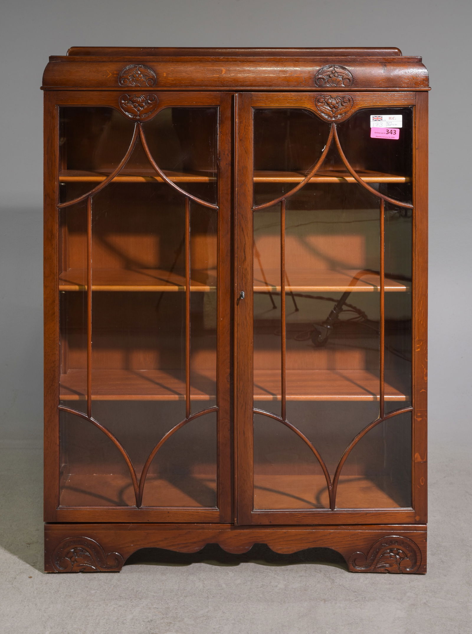 British Double Door Bookcase / Cabinet (1 of 3)