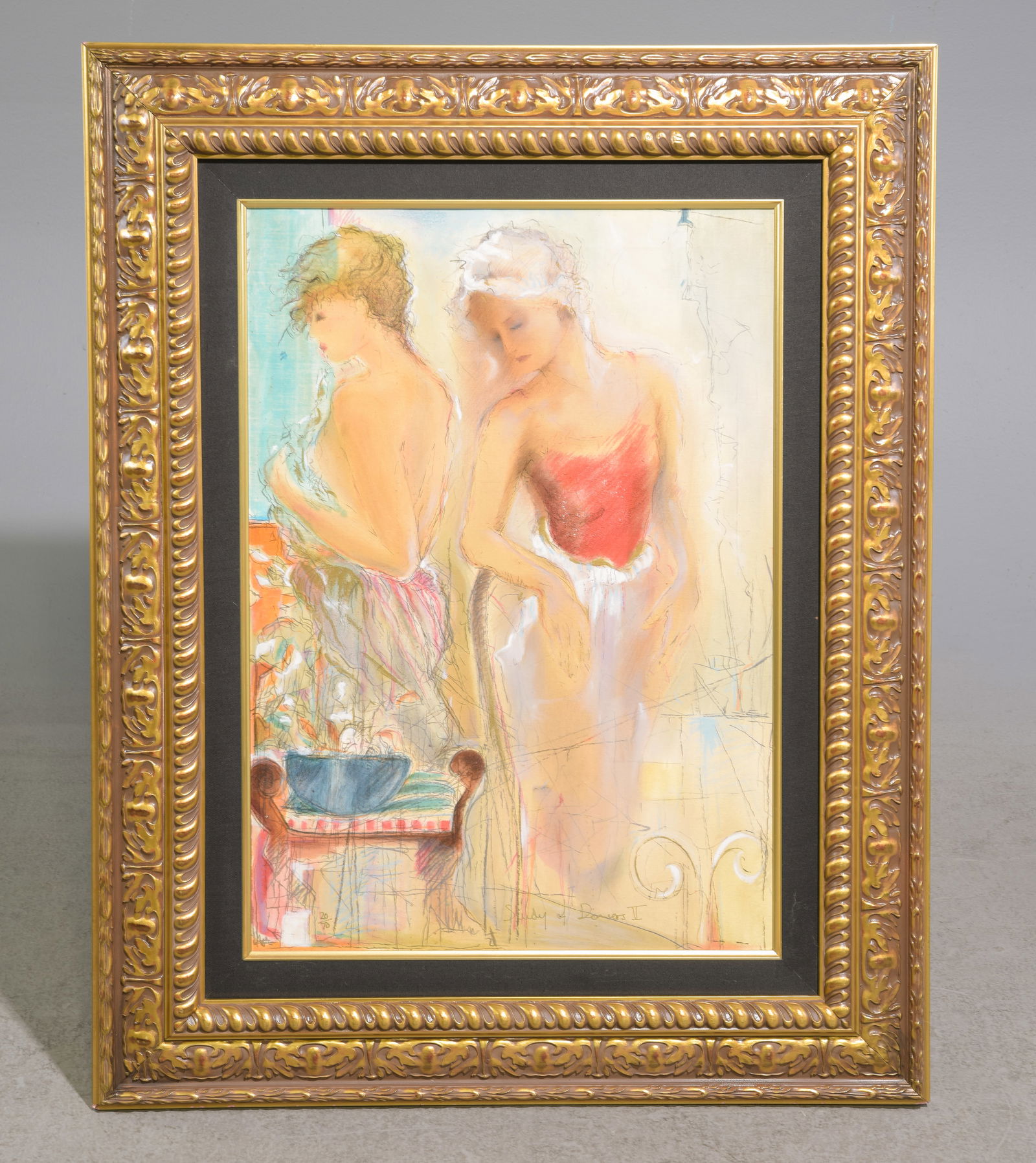 Janet Treby Framed Serigraph on Canvas (1 of 4)