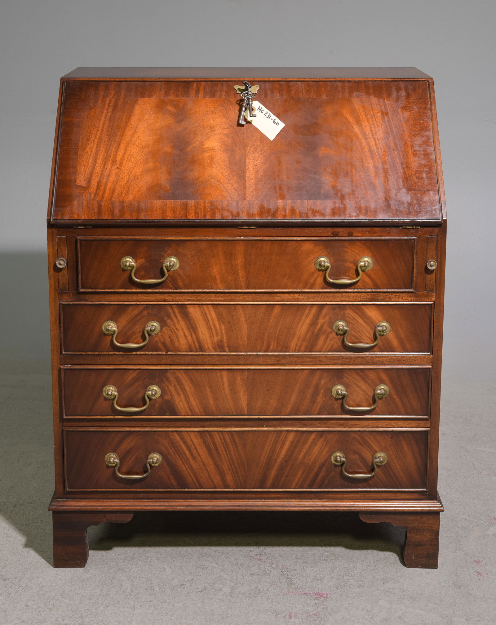 Georgian Style Mahogany Bureau / Drop Front Desk (1 of 6)