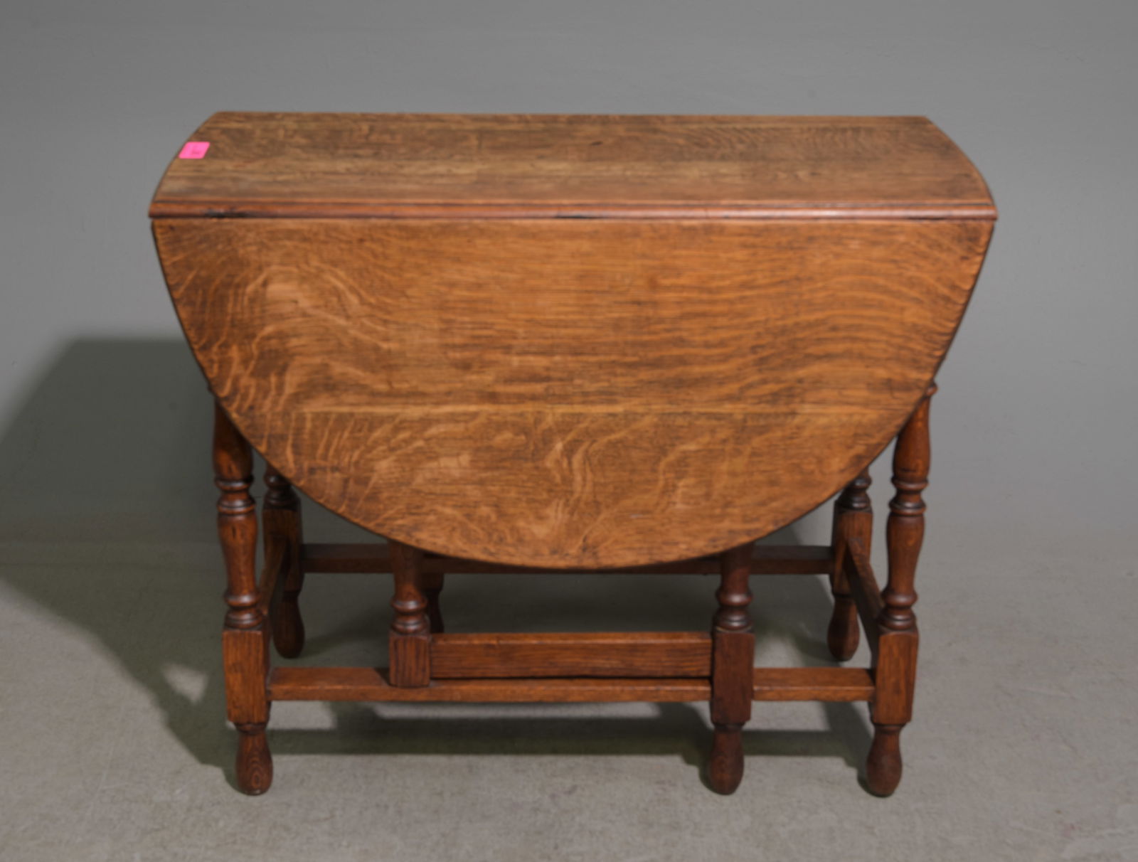 British Tiger Oak Drop Leaf Gateleg Table (1 of 3)