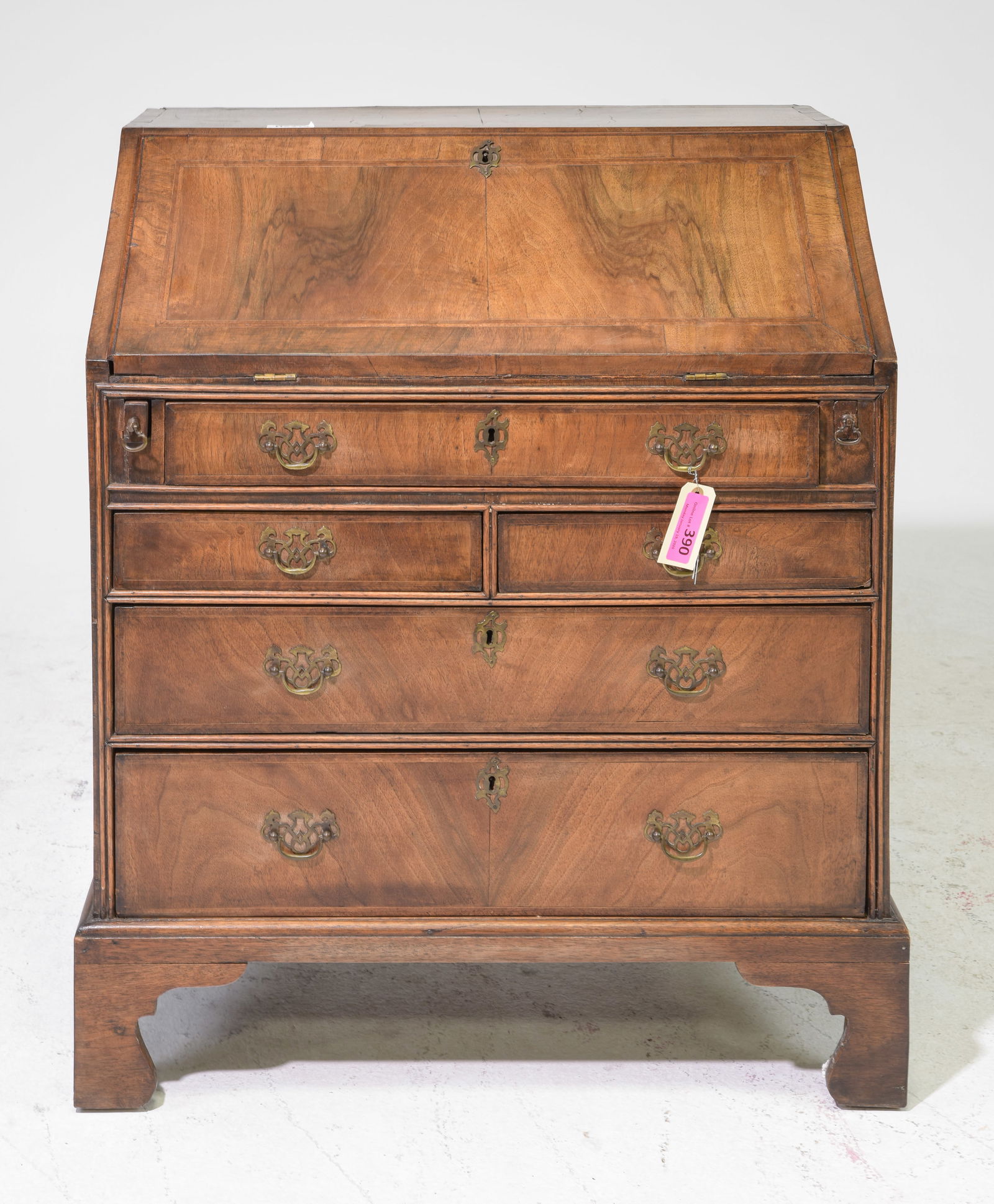 English Walnut Bureau / Drop Front Desk (1 of 5)