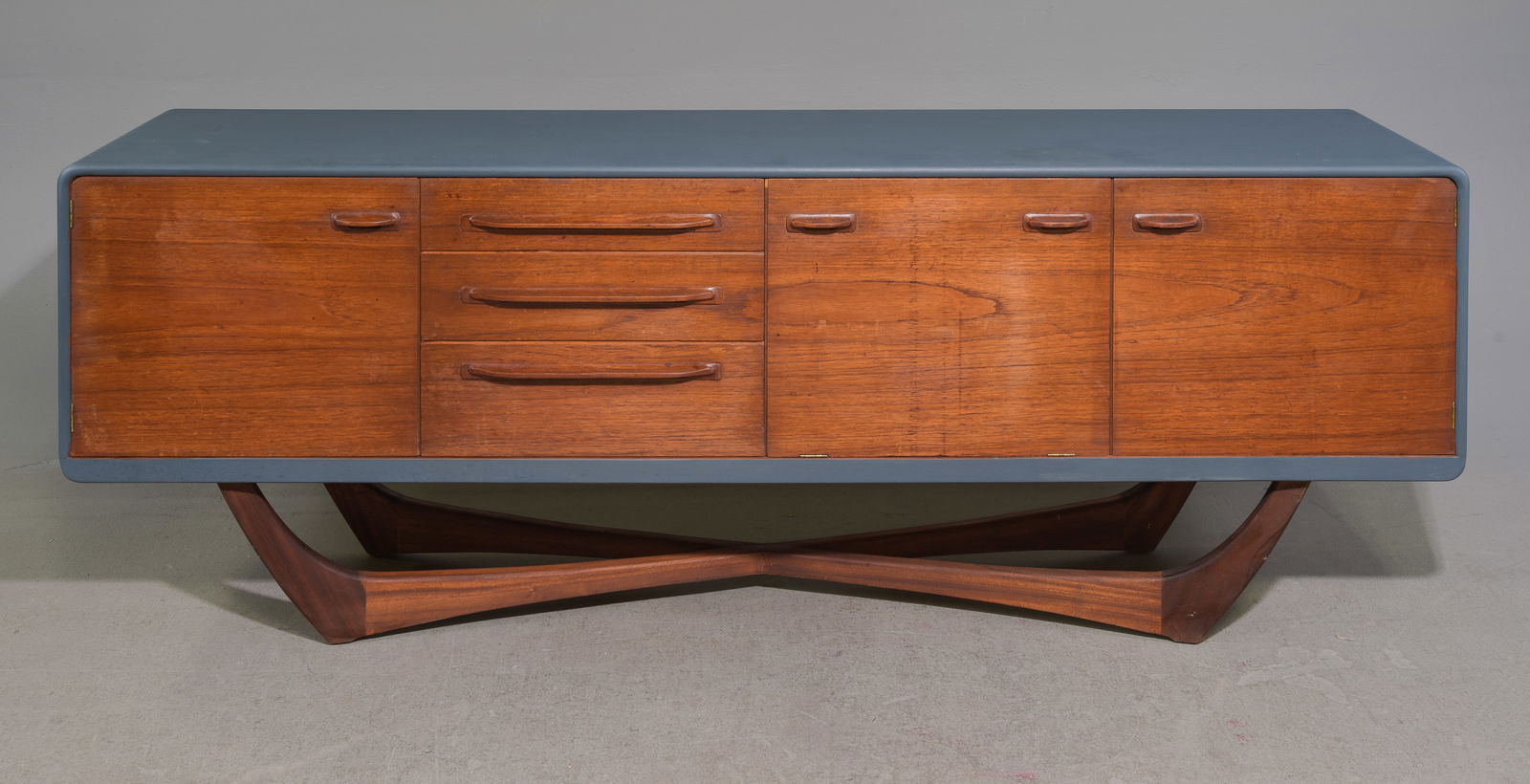 Mid Century Modern Teak X Base Sideboard - Beithcraft (1 of 8)