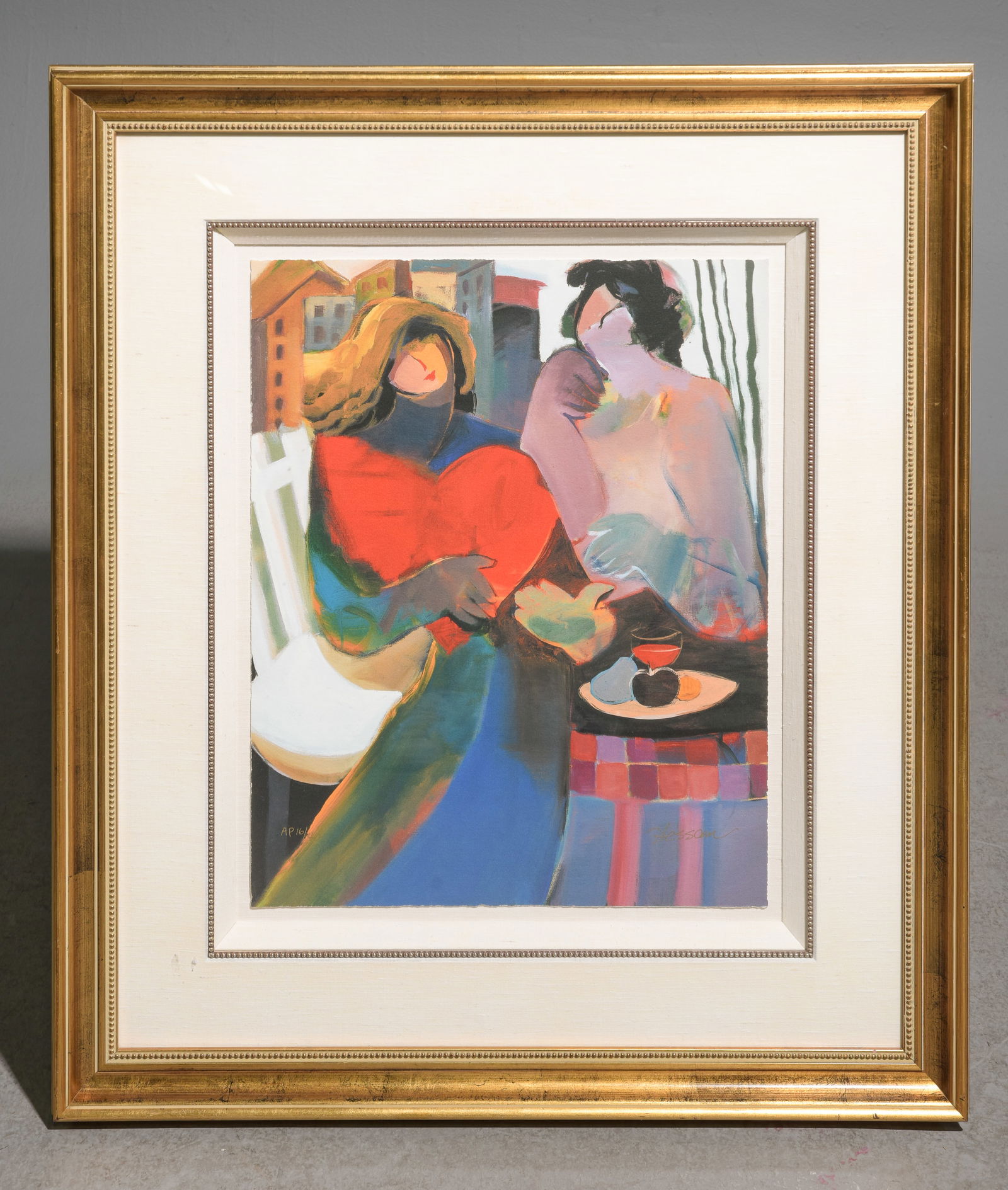 Hessam Abrishami "Hot Red" Framed Serigraph (1 of 4)