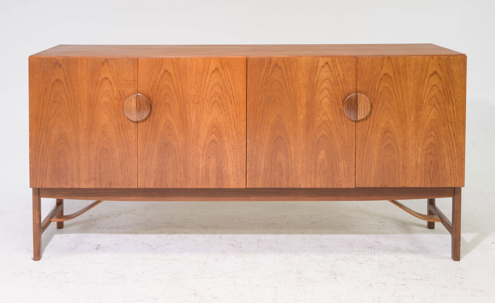 Mid Century Modern Gplan 4060 Sideboard - Kofod: Danish Modern Style G-Plan 4060 Model Four Door Sideboard by Kofod Larsen - 37.5 in tall x 75 x 20