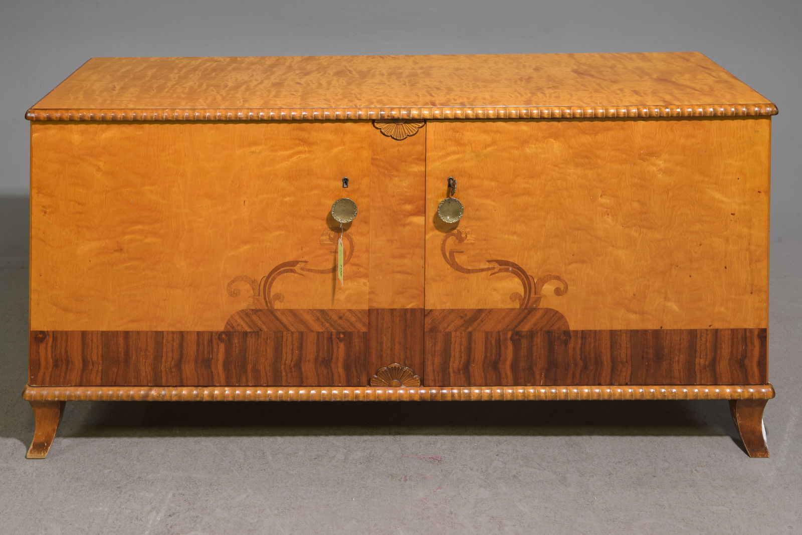 Swedish Art Deco Birch Wood Credenza (1 of 7)