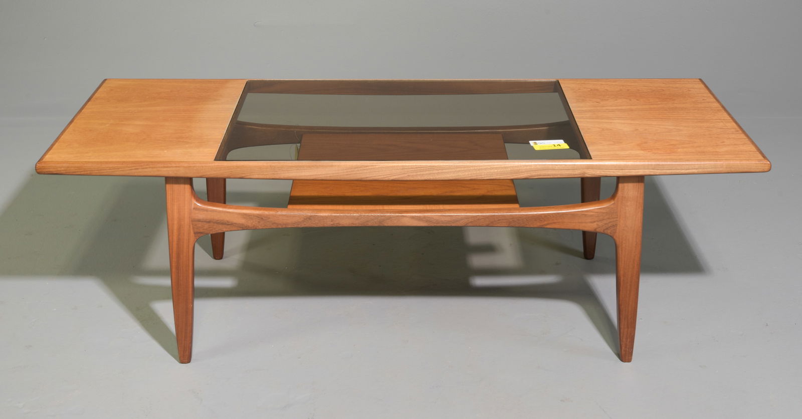 G-Plan Fresco Coffee Table as seen in Mad Men: This Danish Modern Style teak coffee table is British and made by British Mid Century Modern Furniture Maker G Plan (GPlan). This model table was featured in the Mid Century Modern office of Don Drape