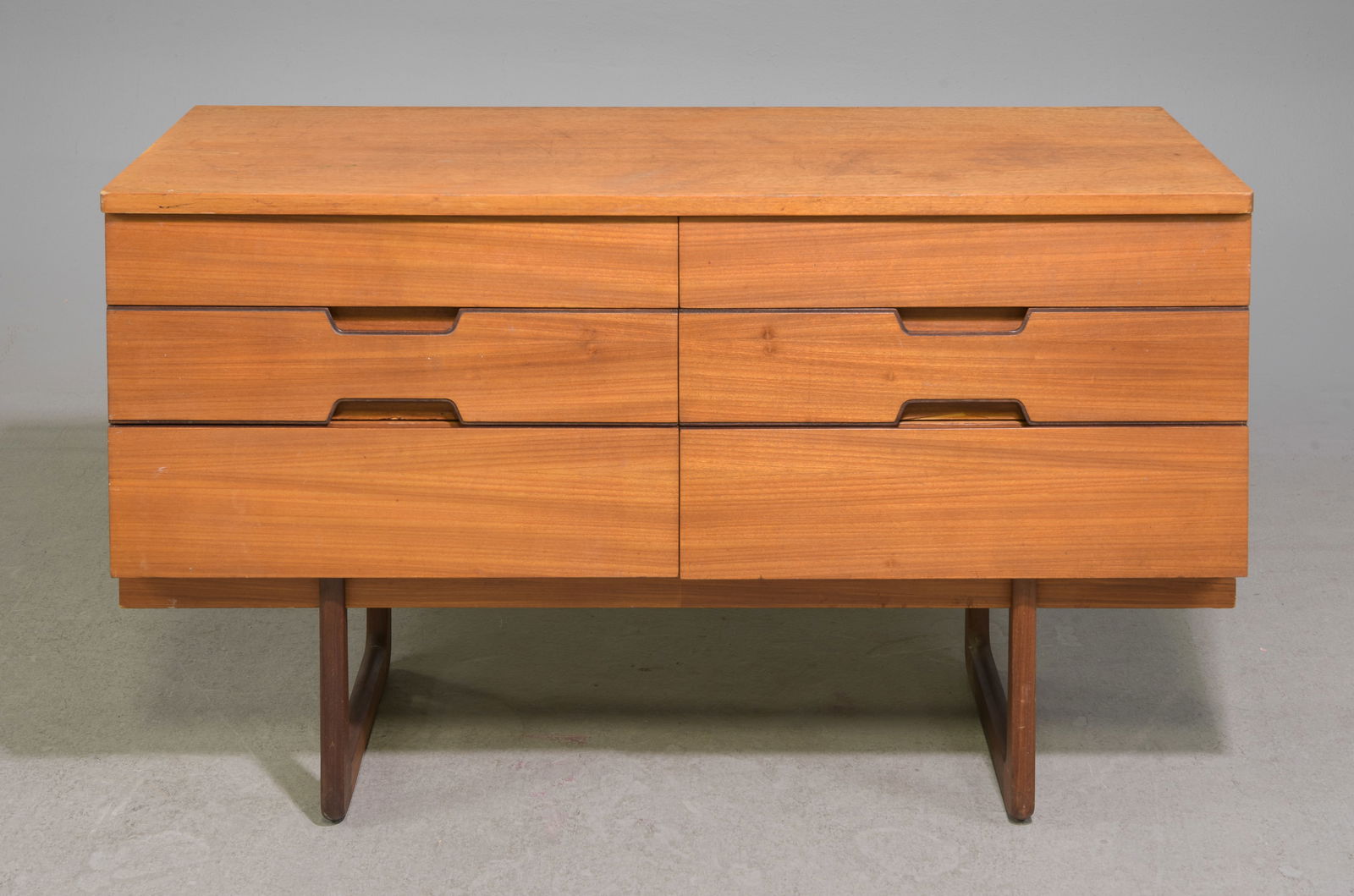 Mid Century Modern Sideboard by Uniflex: Danish Modern Style Sideboard By Uniflex - 28 in tall x 48 x 18