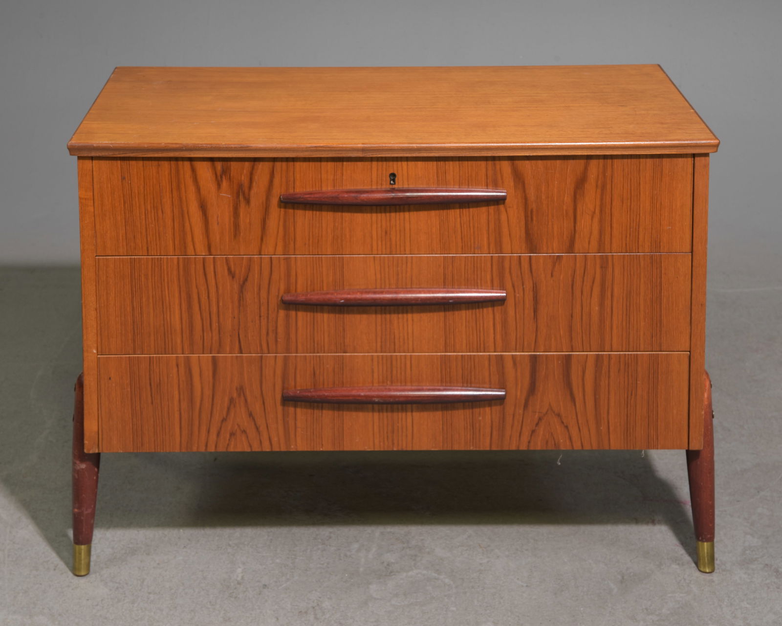 Swedish Mid Century Modern 3 Drawer Chest: Swedish Mid Century Modern 3 Drawer Chest - 25.5 in tall x 37 x 18.5