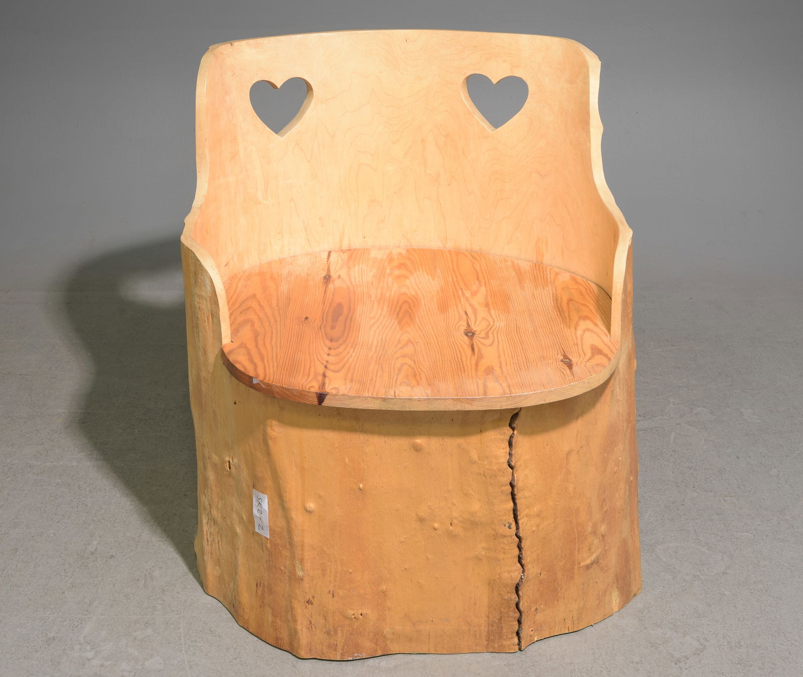 Swedish Mid Century Modern Hand Carved Pine Chair: Swedish Mid Century Modern Hand Carved Pine Chair - 35 in tall x 30 x 27, seat height is 18 in