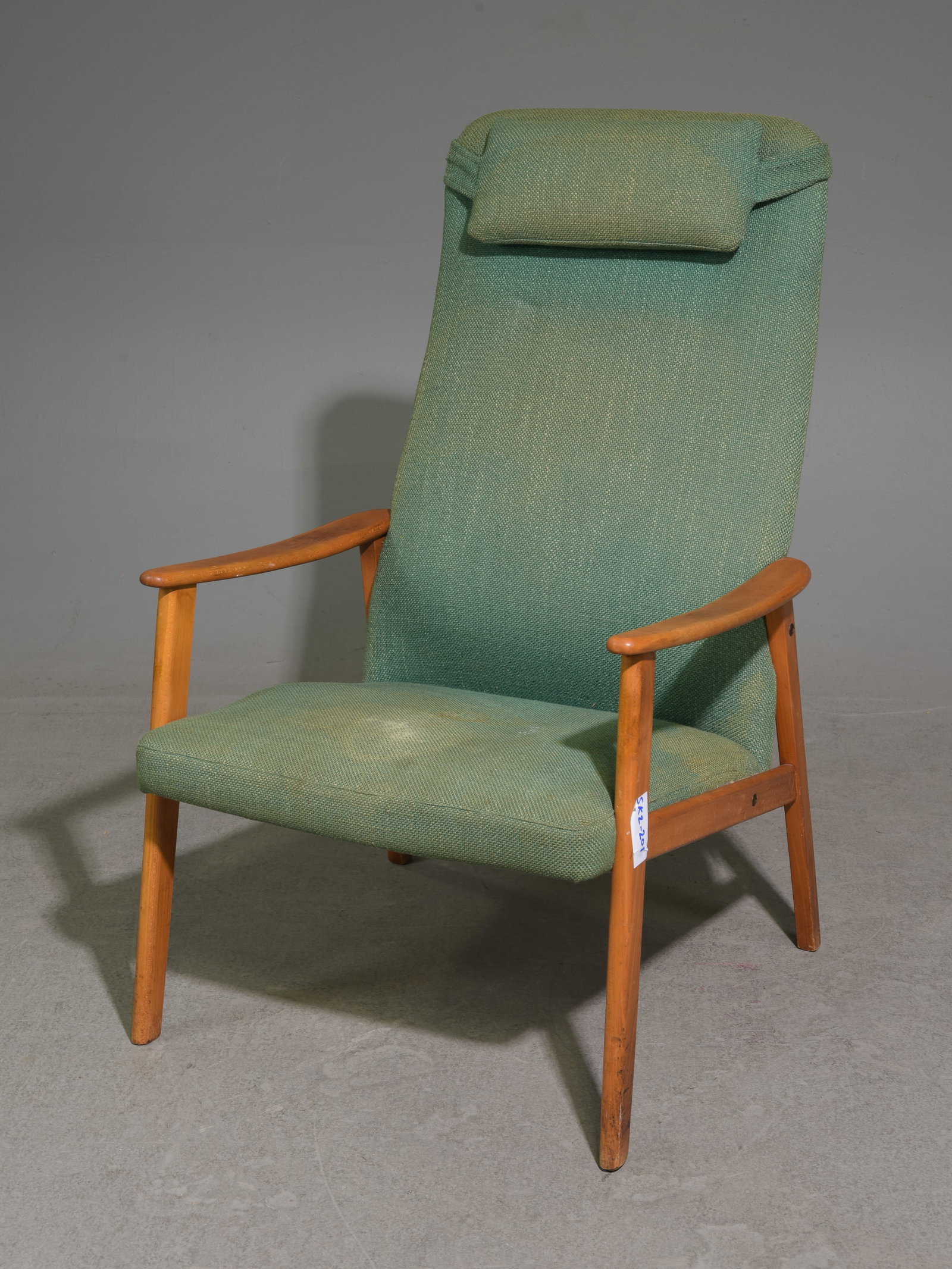 Swedish Mid Century Modern Teak High Back Arm Chair #1 (1 of 4)