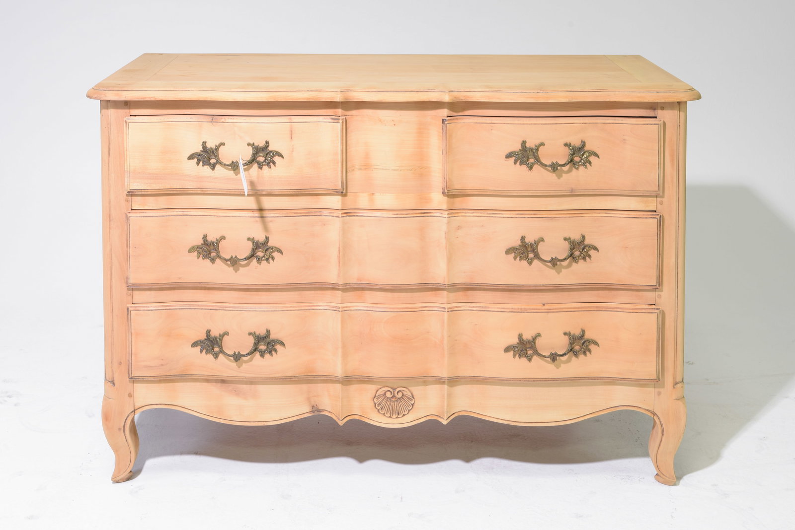Louis XV Style 4 Drawers Bleached Chest (1 of 5)