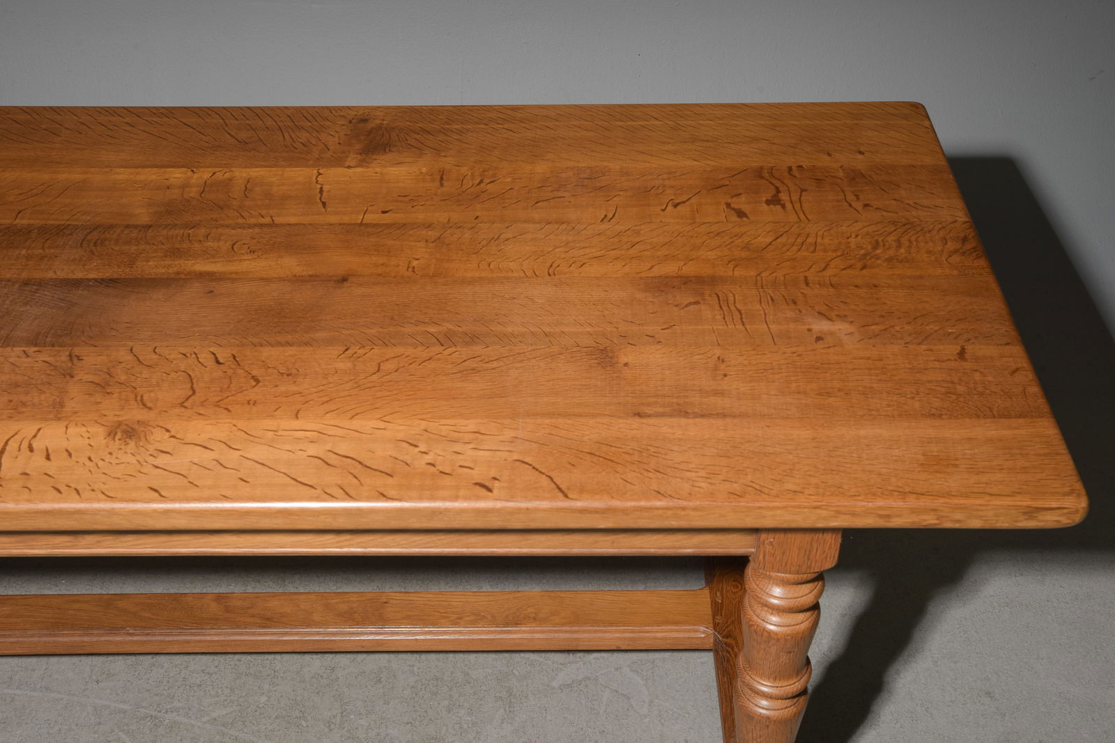 French Solid Oak Farmhouse Table - 3