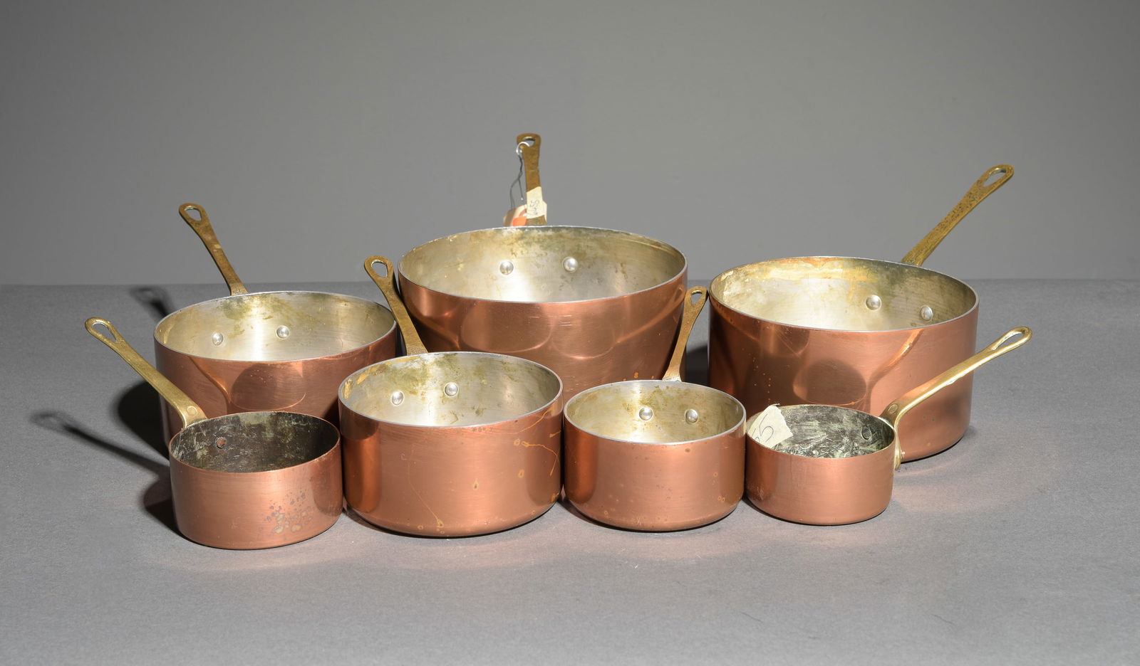 French Copper Set of 7 Sauce Pans (1 of 3)