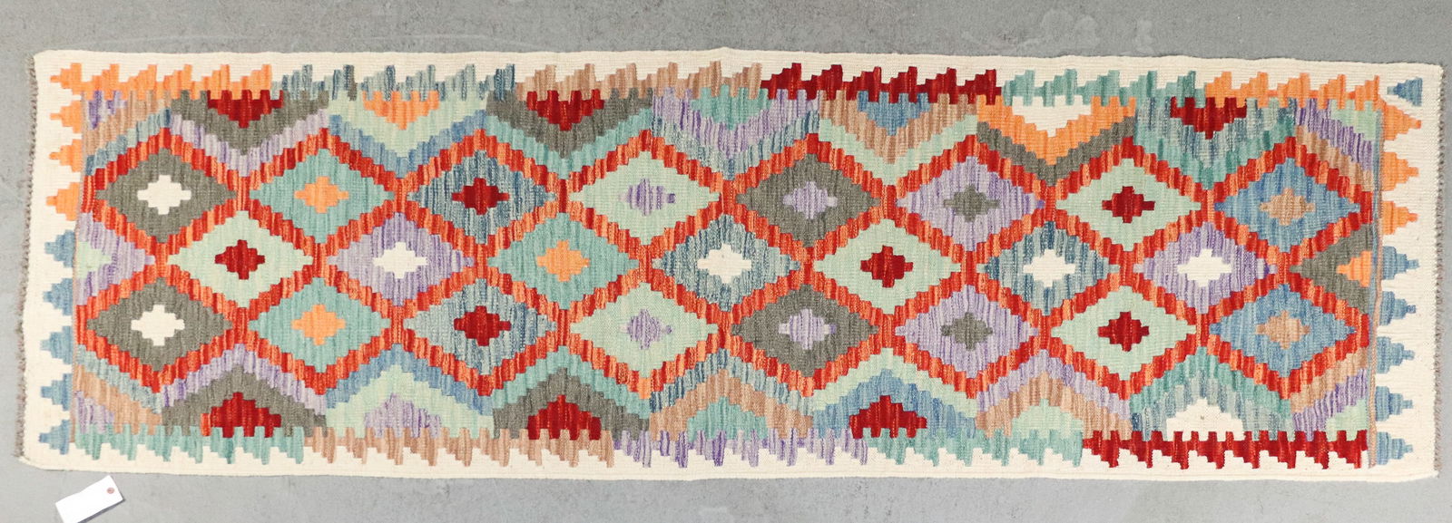 Flat Woven Kilim Rug - 8' x 2'6 (1 of 4)