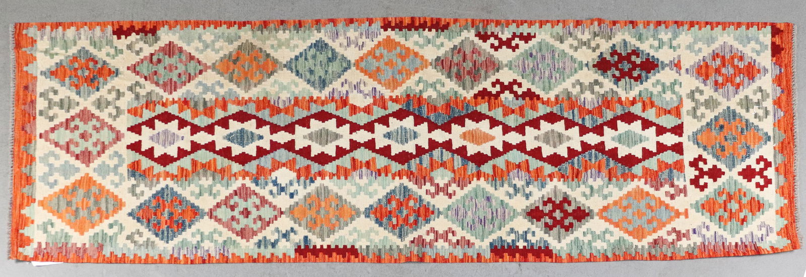 Flat Woven Kilim Rug - 8'2 x 2'11 (1 of 4)