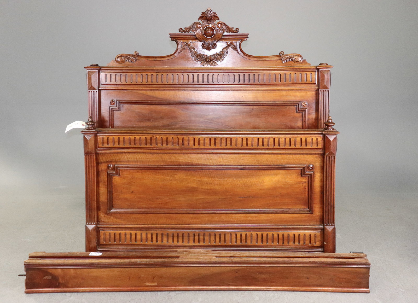 French Louis XVI Style Bed With Rails (1 of 4)