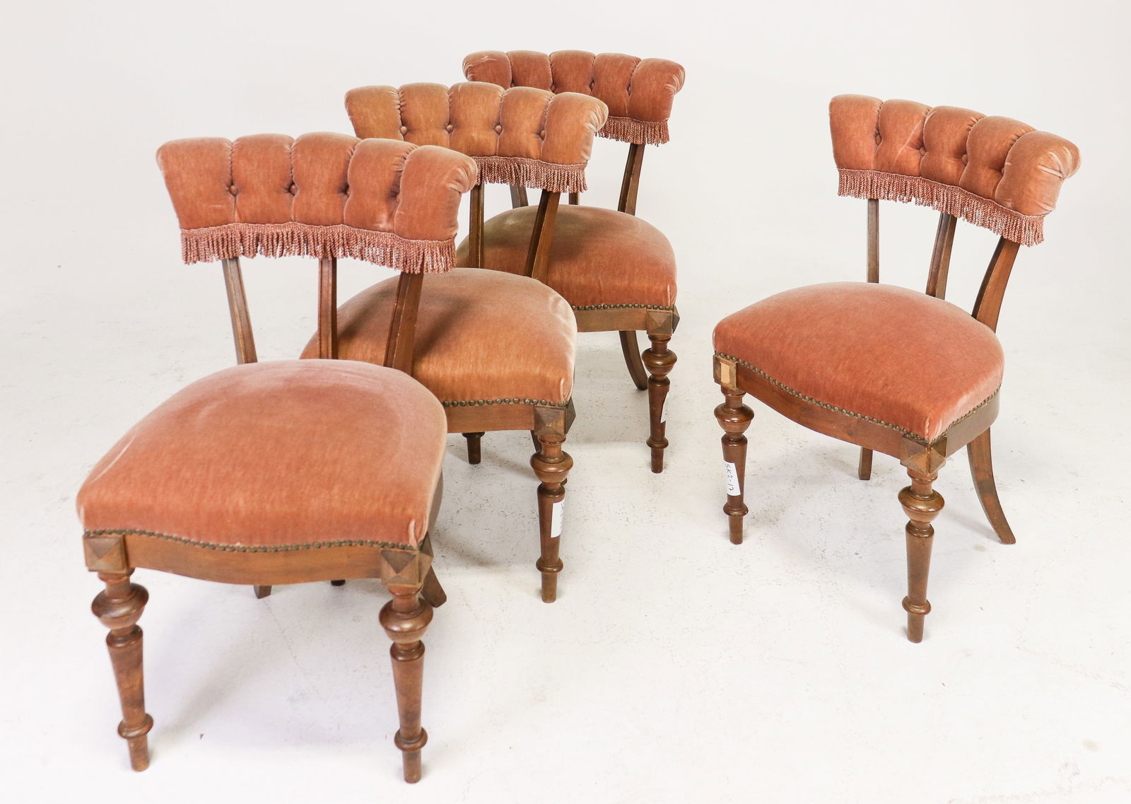 Set Of 4 Victorian Style Dining Chairs With Turned Legs (1 of 6)