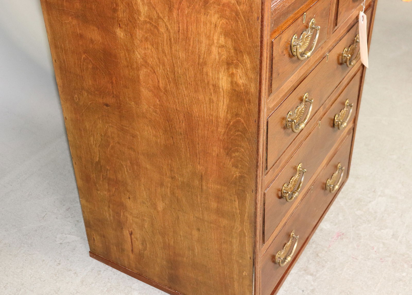 Edwardian Style Carved Cabinet With Drawers - 9