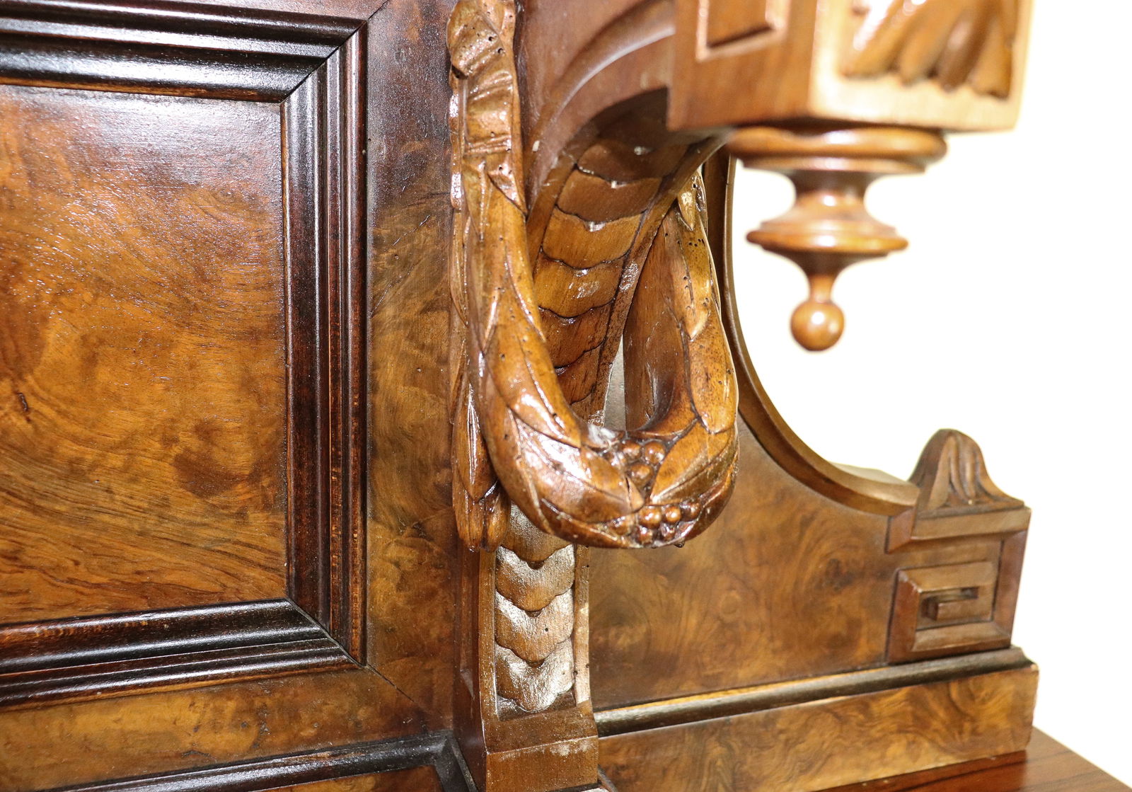 Victorian Style Walnut Server - 6