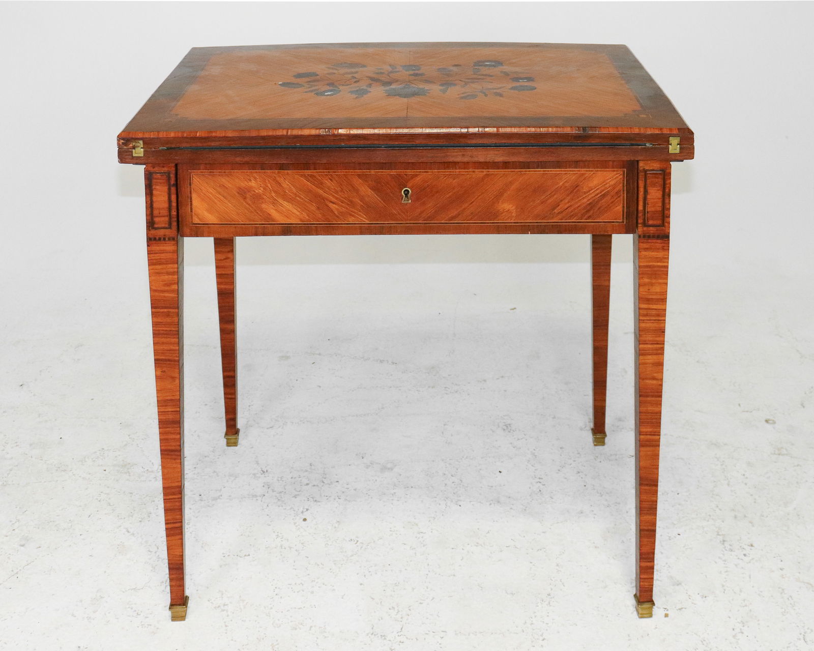 Louis XVI Style Mahogany Flip Top Game table (1 of 9)