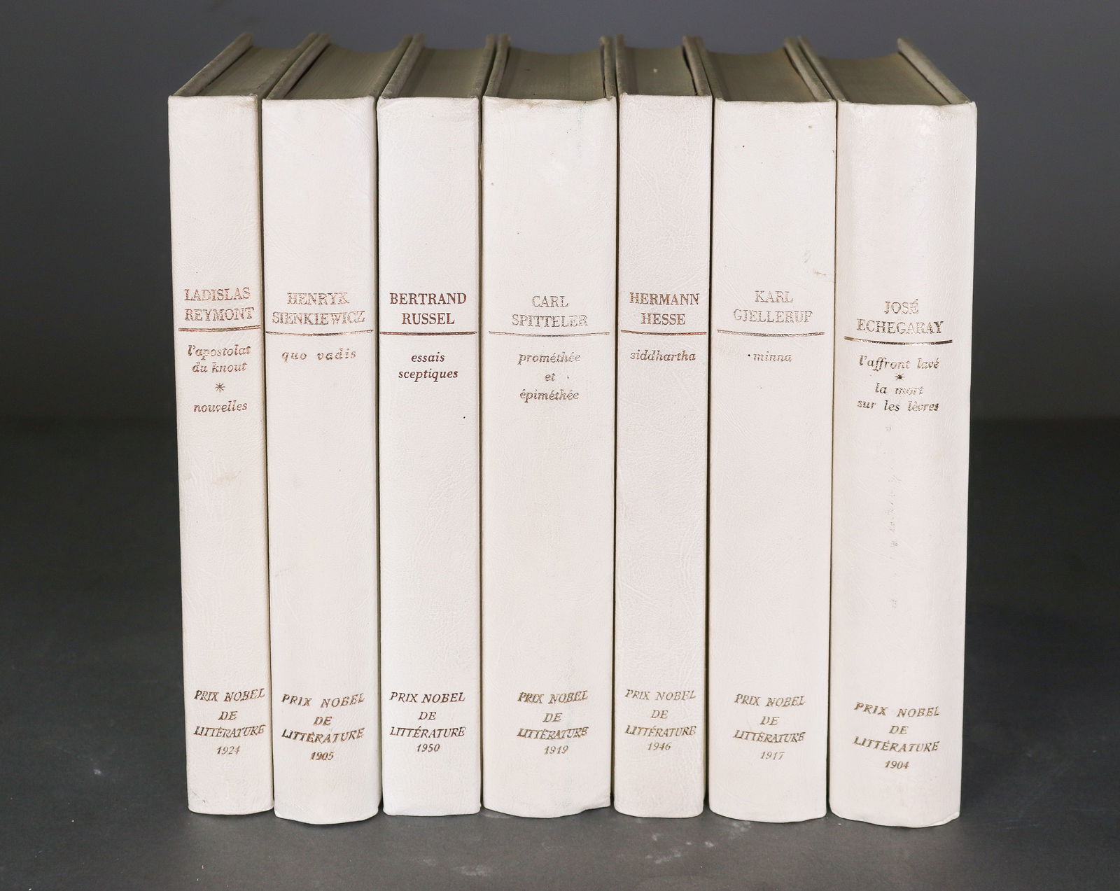 7 Assorted French "Prix Nobel De Littraeture' Books: 7 Assorted French "Prix Nobel De Littraeture' Books -