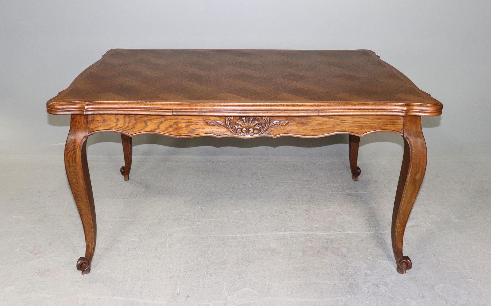 Louis XV Style Oak Draw Leaf Dining Table (1 of 6)