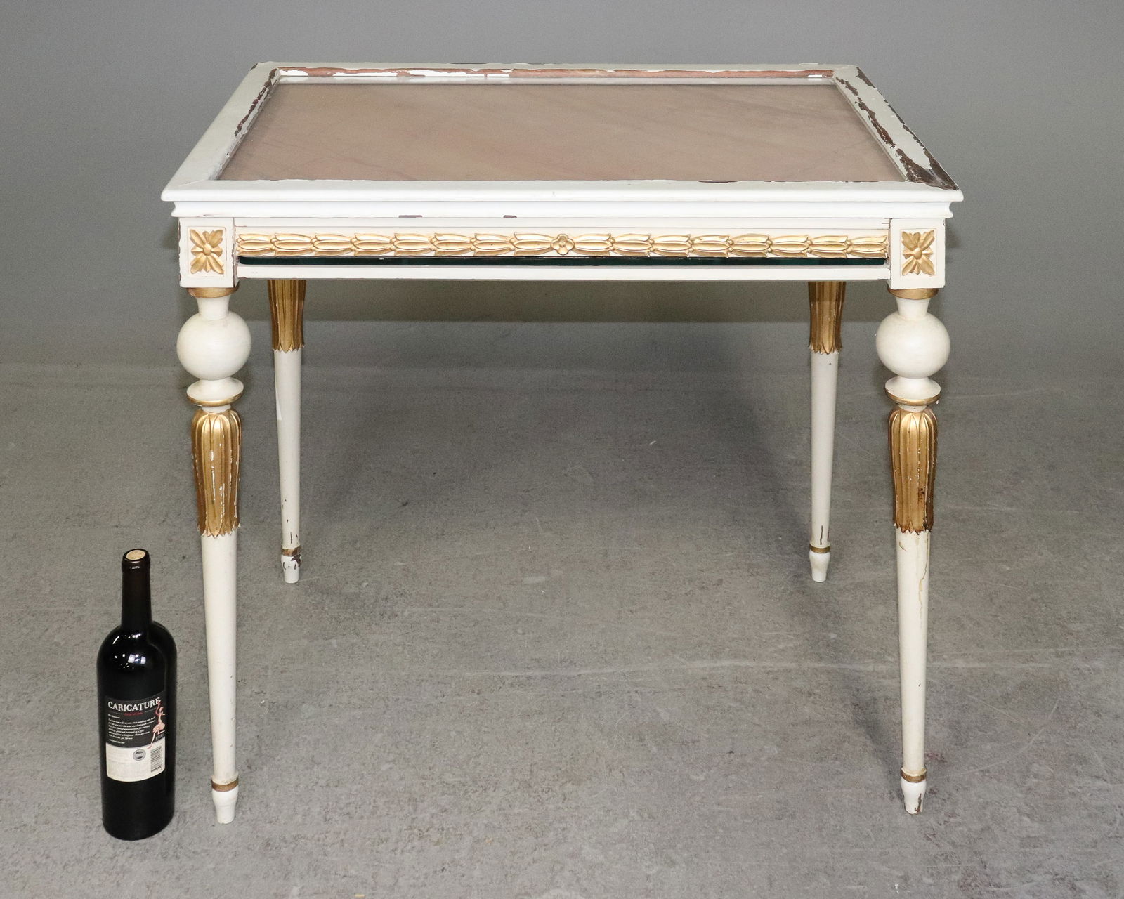 Swedish Painted Vitrine Table (1 of 7)