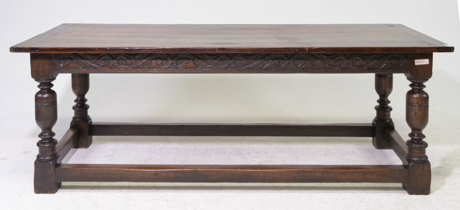 British Tudor Style Carved Oak Table c.1920's (1 of 7)