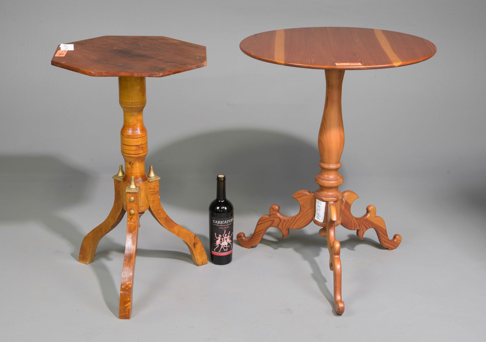 Swedish Pine Side Table & Wine table (1 of 4)