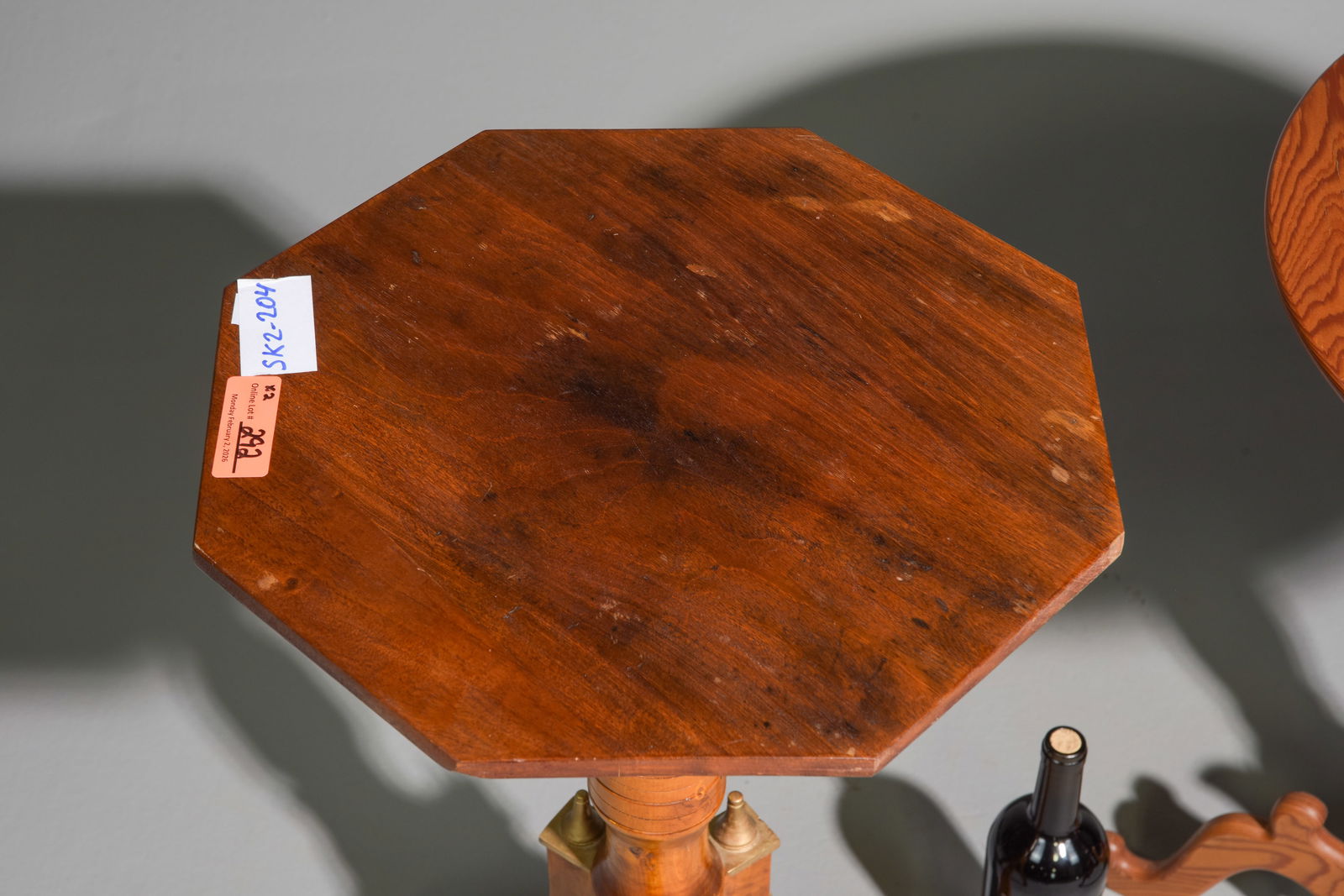 Swedish Pine Side Table & Wine table - 2