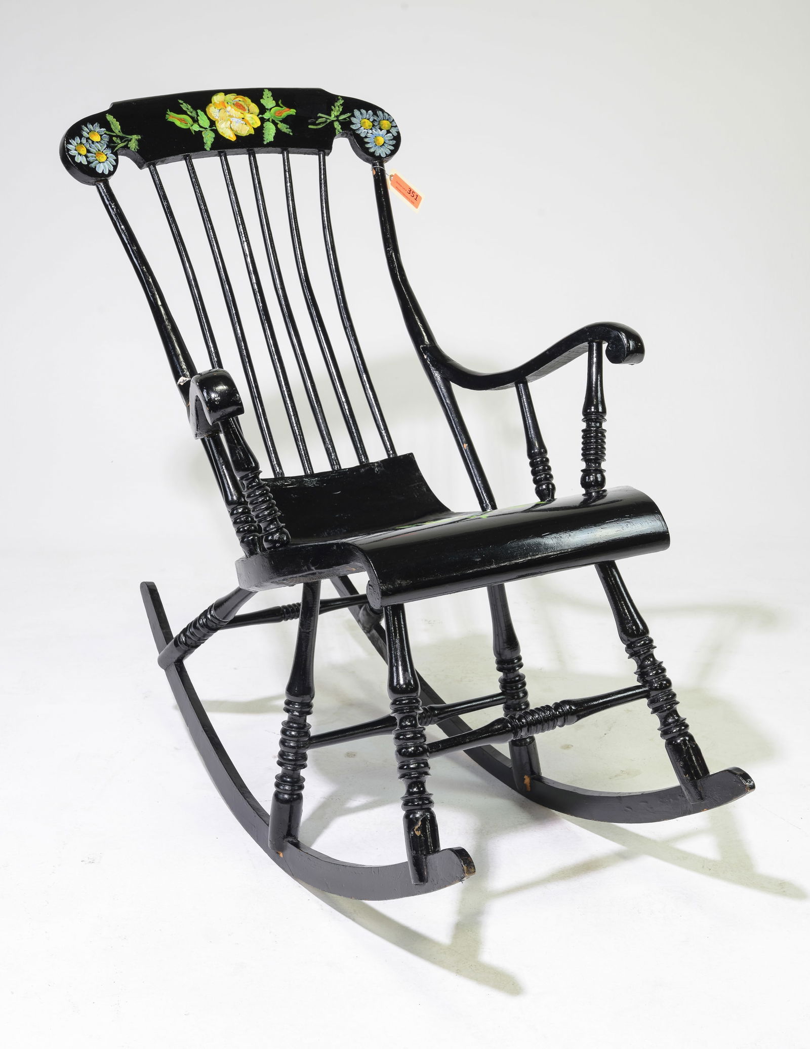 Swedish Hand Painted Rocking Chair (1 of 5)