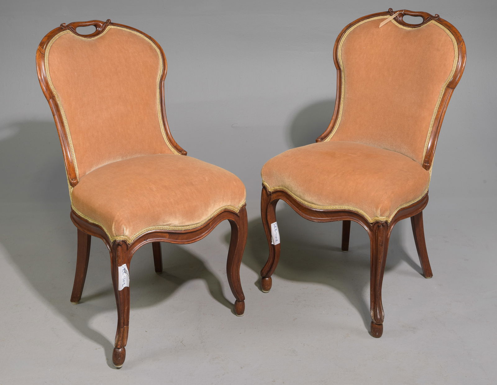 Swedish Mahogany Pair of Hall / Side Chairs (1 of 5)