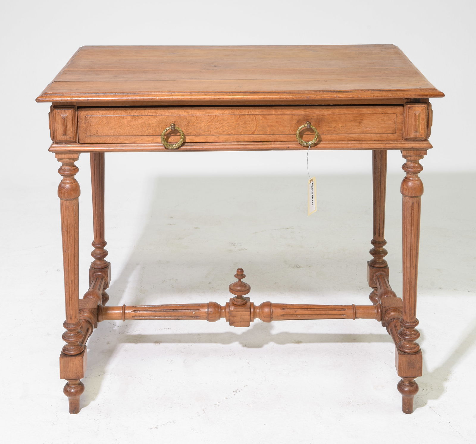 Louis XVI Style Oak Writing Table (1 of 4)