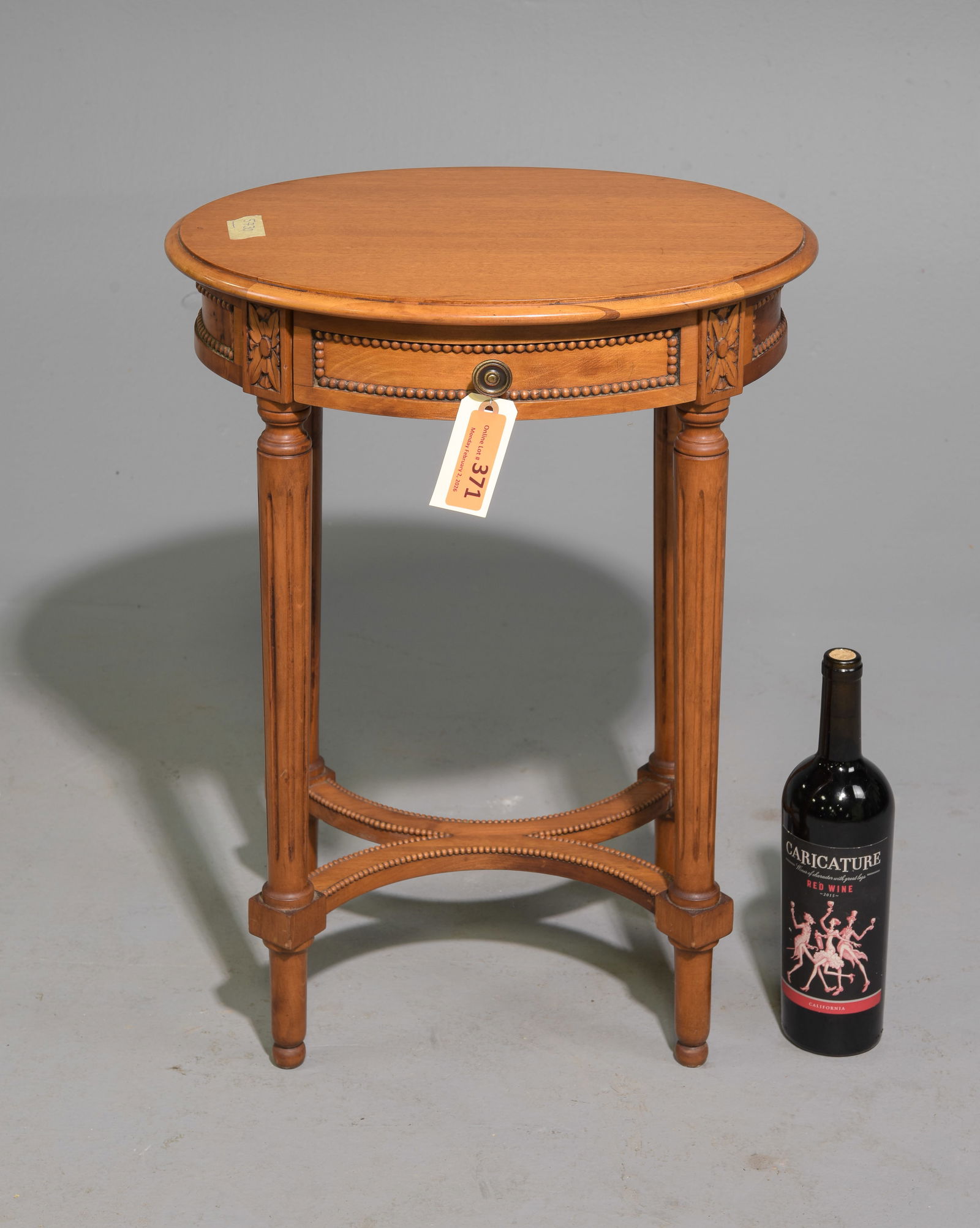 Louis XVI Style Cherry Side Table (1 of 3)