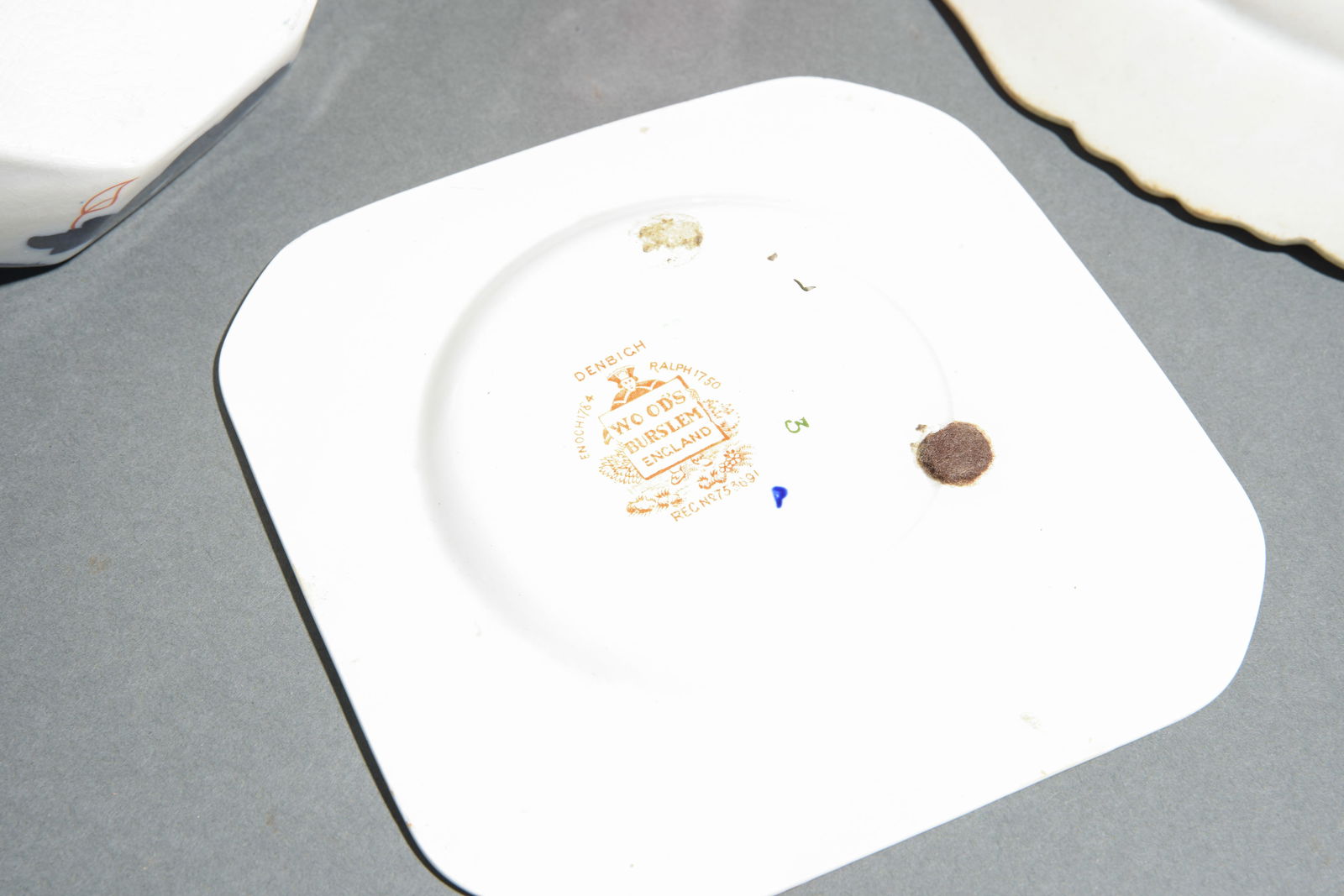 8pcs - Assorted Imari Style Plates, Ruby Vase, Etc. - 6