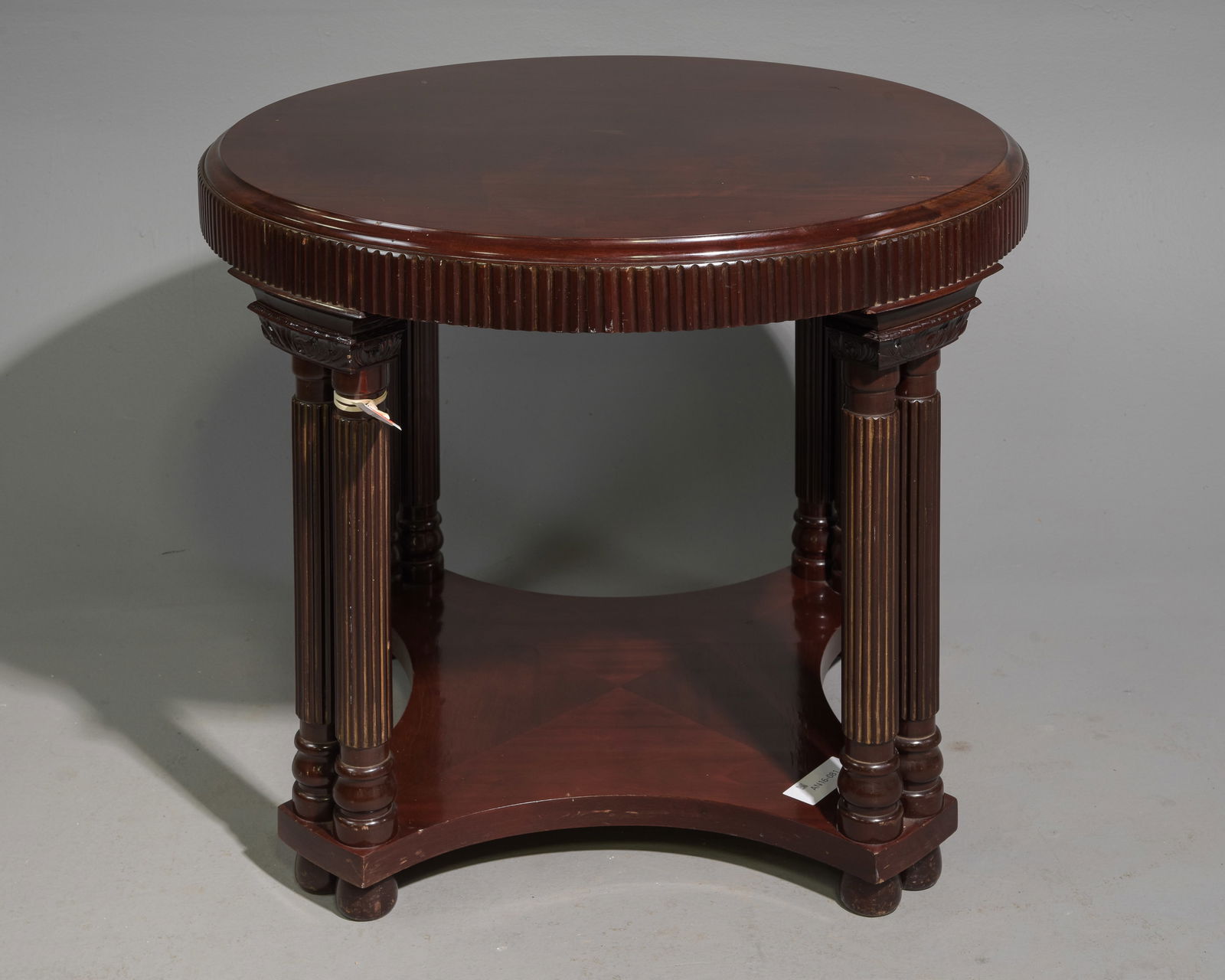 Danish Mahogany Empire Style Round Table (1 of 4)