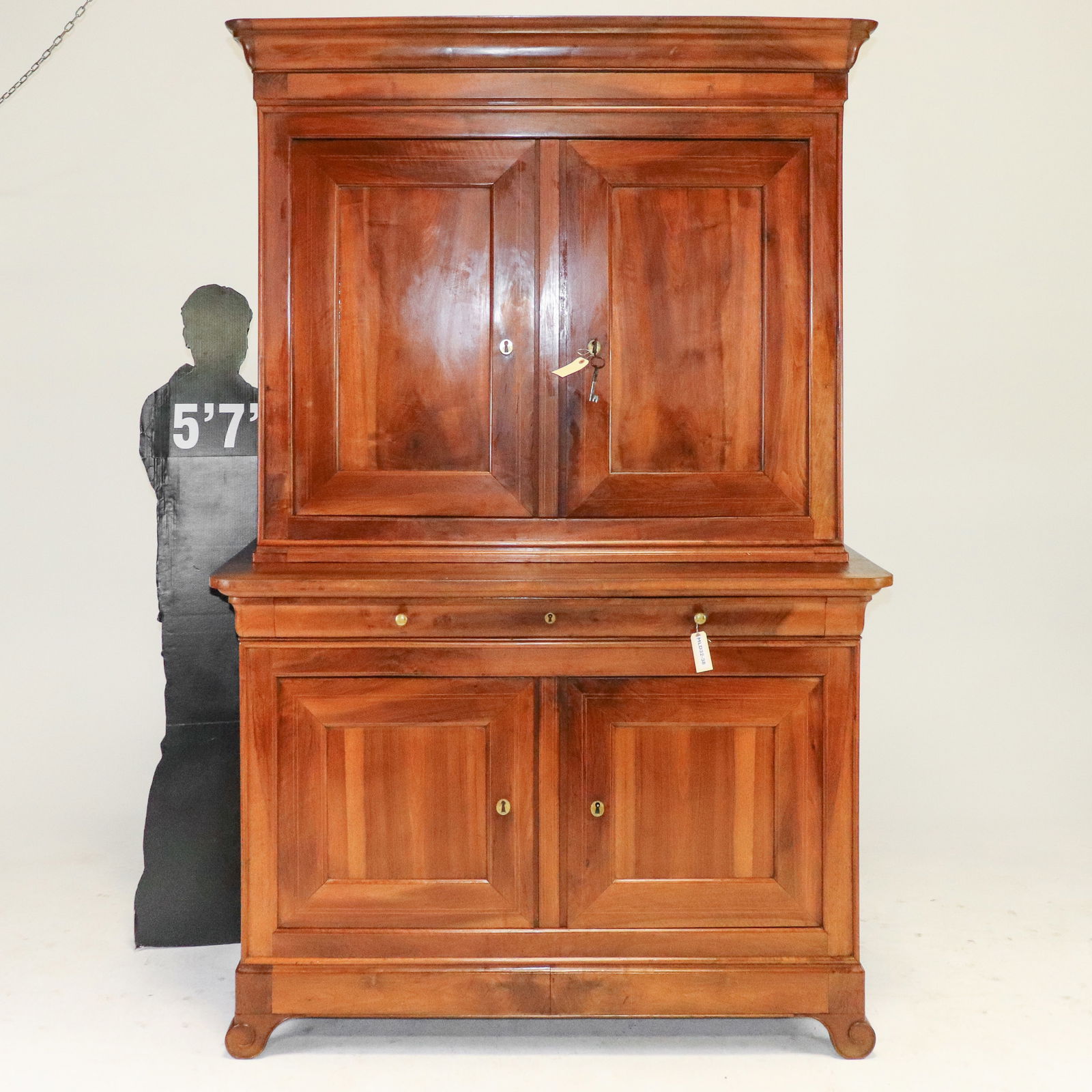 Louis Philippe Style Large Walnut Buffet Du Corps (1 of 11)