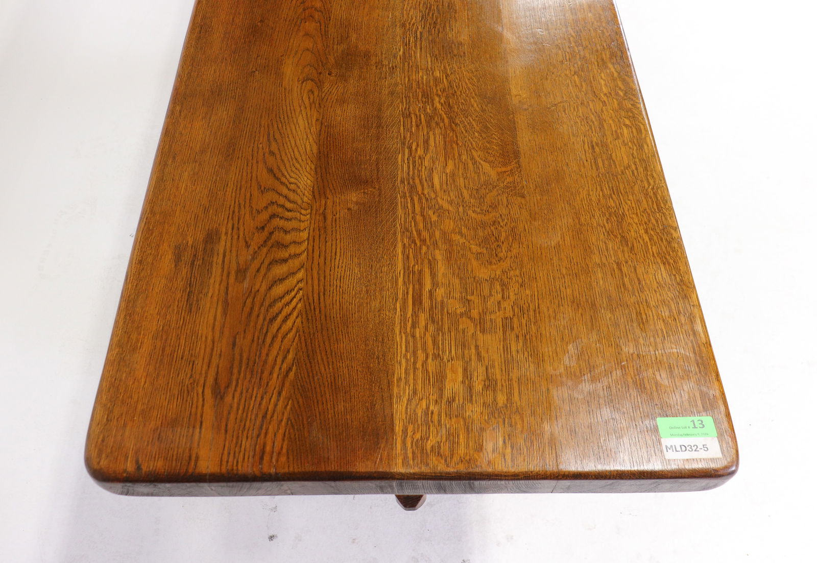 French Solid Oak Trestle Base Monastery Table - 6