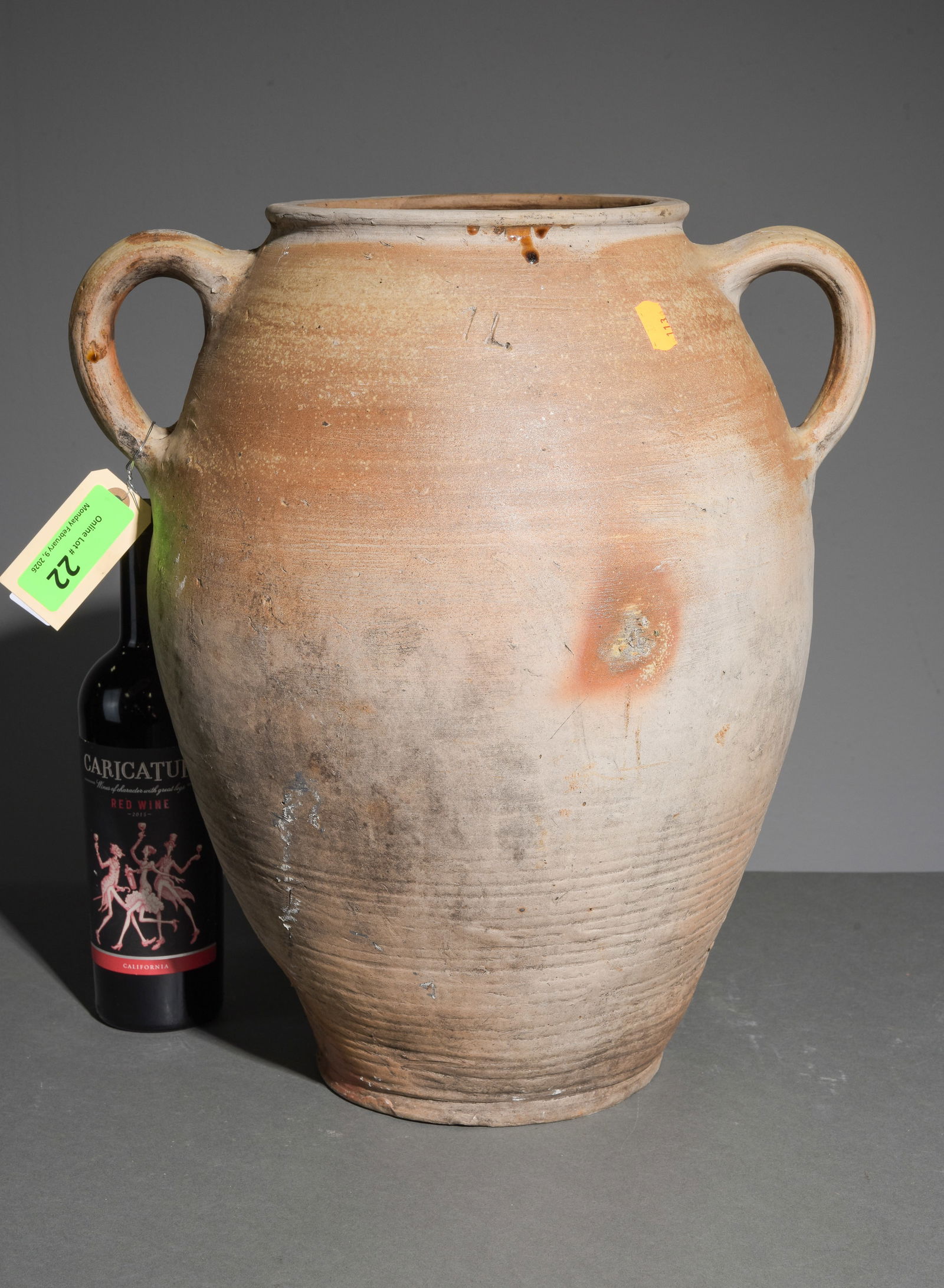 French Terracotta Pot #2: French Terracotta Pot - 18.5 in tall x 16 x 12.5